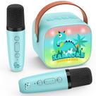 Máquina de karaokê Webspidee Dinosaur Mini Bluetooth 5.3 Kids