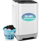 Máquina de lavar roupa Nictemaw Portable de 9,1 kg Lavadora de 2,8 pés cúbicos