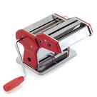 Máquina de macarrão Norpro 1049R em aço cromado prateado/vermelho