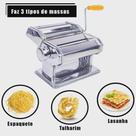 Máquina de Massas Manual Cilindro para Diversas Receitas