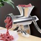 Maquina de Moer Carne Manual Moedor de Linguiça Biscoito Manivela Agitador de liga de alumínio doméstico nº 5