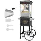 Máquina de pipoca VEVOR 850W com carrinho 8L faz 1,1 kg por lote