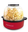 Máquina de pipocas Nostalgia Classic Electric Stirring 5.6L vermelha