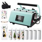Máquina de prensa térmica VEVOR com 8 unidades de copos vazios de 600 mL