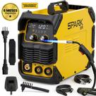 Máquina de Solda Inversora IGBT 120A Bivolt MIG MMA TIG Lift 3 em 1 Sem Gás Display Digital Spark BR AMGW02