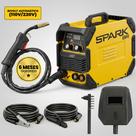 Máquina de Solda Inversora IGBT 120A Bivolt MIG MMA TIG Lift 3 em 1 Sem Gás Display Digital Spark BR AMGW02 Máquina de Solda Inversora IGBT 120A Bivolt MIG MMA TIG Lift 3 em 1 Sem Gás Display Digital Spark BR AMGW02