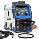 Máquina de Solda MIG AZZUNO 110V/220V, 155Amp 5 em 1 Gas MIG/Alumínio MIG/MIG sem Gás Fluxo/Lift TIG/Solda a Eletrodo, Soldadora com Alimentação de Arame Atualizada