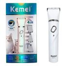 Máquina de tosa 4em1 Kemei KM-1775 PET Titanium cães e gatos Pressione o botão 3 segundos p/ ligar Máquina de tosa 4em1 Kemei KM-1775 PET Titanium cães e gatos Pressione o botão 3 segundos p/ ligar