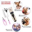 Máquina de Tosa Cães Gatos Cachorro Cortar Pelos Profissional Corta Tosar Pet com display