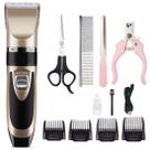 Máquina de Tosa Pet Profissional Sem Fio Recarregável Bivolt para Cães e Gatos Baixo Ruído