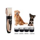 Maquina De Tosar Cachorro Com 4 Pentes Sem Fio Usb