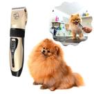 Máquina de Tosar Pets Sem Fio Cães Gatos Cachorro Cortar Pelos Profissional Maquininha Tosa Pet com Display Lâminas Precisas Altura Ajustável Bivolt