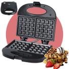 Máquina de Waffle Mini Elétrica 750w Grill Panqueca Compacta Antiaderente Portátil Sanduicheira Chapa Dupla Luz Indicadora