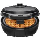 Máquina de waffles belga Chefman Anti-Overflow Belga de 6 polegadas