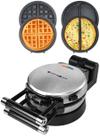 Máquina de waffles Health and Home 360, multifuncional rotativa