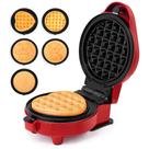 Máquina de waffles Holstein Housewares Pratos 5 em 1 de 10 cm Máquina de waffles Holstein Housewares Pratos 5 em 1 de 10 cm