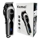 Maquina Eletrica Cortar Cabelo Digital Kemel KM-119 Sem Fio