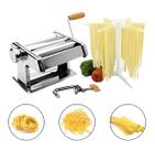 Maquina faz Massa macarrão Talharim Espaguete Pastel completo