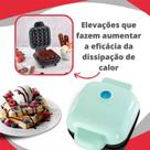 Máquina Forma De Fazer Bolinho Cake Waffle Sobremesa Cozinha