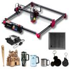 Máquina Gravadora e Corte a Laser CNC DIY MK2 10W 41x41cm com Base Colméia, Bomba de Ar e Treinamento Gratuito