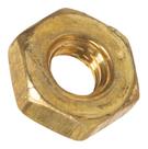 Máquina hexagonal de latão Nuts Hillman 140051 6-32, pacote com 100