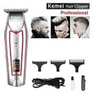 Máquina Kemei 032 Recarregável Display Digital Corte Preciso Barba presente