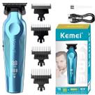 Máquina Kemei 264 Profissional Display LED Corte Preciso Barba em estoque