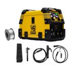 Máquina Multiprocesso 150i 150A Bivolt + Arame Mig Revestido Uso Sem Gás 0,8mm E71T-SG - 1kg - V8 Brasil