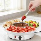 Máquina Panela De Fondue Elétrica Função Aquecer Derreter 220V Máquina Panela De Fondue Elétrica Função Aquecer Derreter 220V
