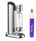 Máquina Para Fazer Água Com Gás Gaseificar Água Fizzly Elegance Aço Inox Prateado Máquina Para Fazer Água Com Gás Gaseificar Água Fizzly Elegance Aço Inox Prateado