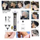 Maquina Perfect Barber Visor Led Top Vintage KM700H Kemei Pro