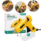 Máquina Profissional Pistola de Cola Quente 120W + 10 Bastões Grossos 11mm Secagem Rápida
