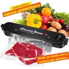 Máquina Seladora a Vácuo Portátil Alimentos Automática Vacuum Sealer