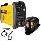 Máquina Solda Inversora MMA 200A Bivolt EVARC-200 com Máscara Automática DIN 11 EVF1020 EVALD