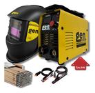Maquina solda top arc 200 220v gen + mascara gen + acessórios