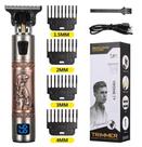 Máquina T9 Para Cabelo E Barba Lobo Rosê Usb - Trimmer