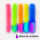 Marabu Neon 1,4m Que Brilha na Luz Negra Plumas Neon para Festa Kit 10 Unidades