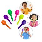 Maraca chocalho De Plástico Coloridas 10 Unidades