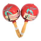 Maracas Zugar Land Red - 8 madeiras mexicanas genuínas feitas à mão