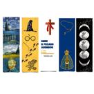 Marca Pagina Livro Temáticos Fosco (Religiosos, Harry Potter, Girassol, Galáxia, Arte...) 5 Unidades