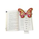 Marca Página Personalizado Frase de Borboleta Glitter Luxo Marcador Livro