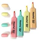 Marca Texto 4 Cores Pastel 12x3cm Homeplay
