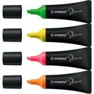 Marca texto 4 cores Shine Stabilo