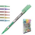 Marca texto 6 cores pastel efeito glitter - kz6013 - kaz