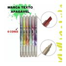 Marca texto apagavel 6 cores - kaz