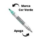 Marca Texto Apagável Cis - Lumini Ex - Marca-Textos duas pontas: uma chanfrada da cor da caneta e outra que apaga