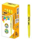 Marca Texto Bic Amarelo Ponta Fina Caixa 12 Unidades