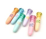 Marca Texto Caneta Patinha Gato Conjunto 6 Cores+ Brinde