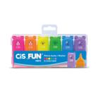 Marca Texto CIS FUN 6 Cores Neon Marcadores Divertidos