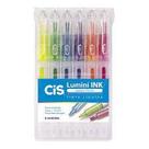 Marca Texto CIS Lumini Ink - 6 Cores Neon